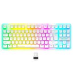 Ant Esports MK720 Pro V2 TKL RGB Wireless Keyboard (White)